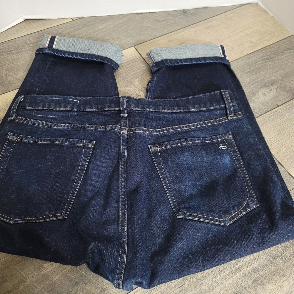 rag & bone Men's Indigo Straight Jeans Selvedged Waist 34" Inseam 28"